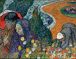 'Memory of the Garden at Etten or Ladies of Arles (Souvenir du jardin) (November 1888)', Vincent van Gogh, Public domain, via Wikimedia Commons