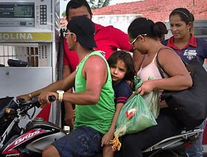 at the gasstation in Cumbuco, Brazil