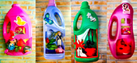 make a 3D project out of detergent bottles
