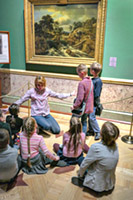 art classes in the Hermitage museum in Saint Petersburg, Russia
