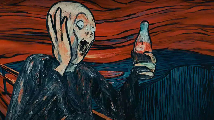 Awareness, page: the Scream - Coca Cola advert