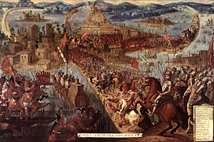 History in Seeing: 'Conquest of  Tenochtitlan by Cortés'